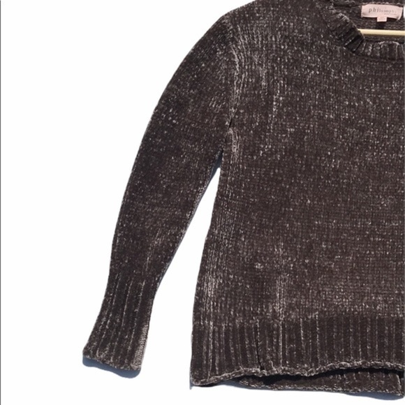 Philosophy Fuzzy Brown/Gray Sweater new Size XS - Picture 8 of 9